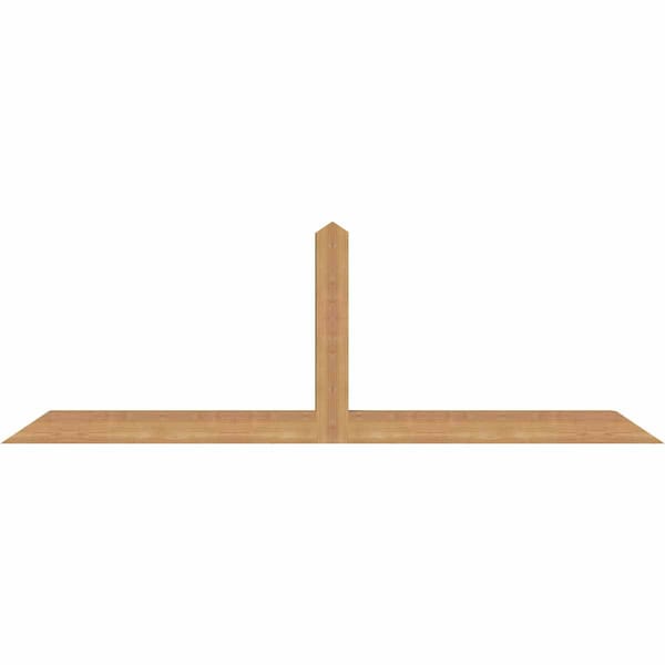 Ekena Millwork Portland Smooth Timber Gable Bracket, Western Red Cedar, 72"W x 24"H x 3 1/2"D x 3 1/2"F, 8/12 Pitch GBW072X24X0404POR00SWR - main